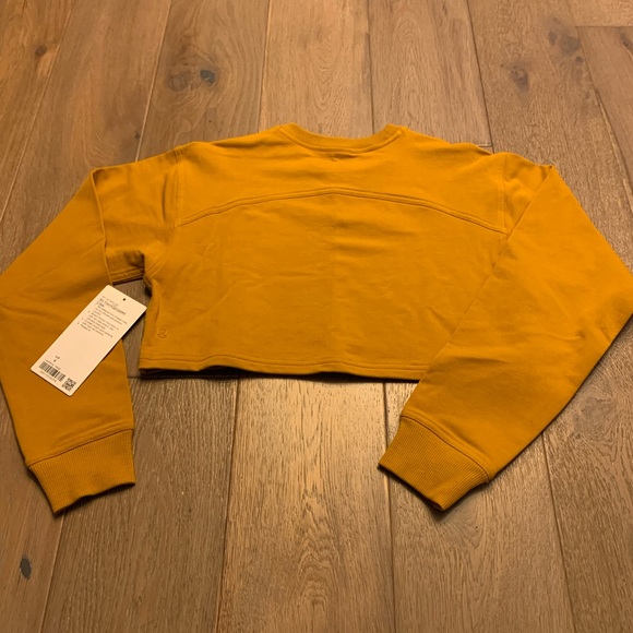 Lululemon Fools Gold All yours cropped crew size 4 - Picture 7 of 8